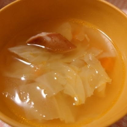 ポトポトポトフ···かわいい料理名ですね( ꈍᴗꈍ)とっても温まるスープで、うちの子もパクパク食べてくれました。ごちそうさまでした。